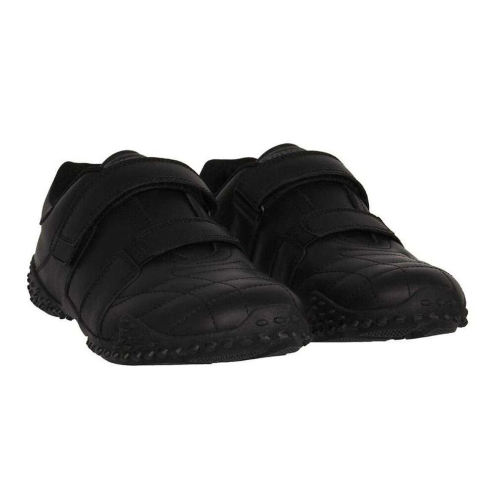Lonsdale Childrens/Kids Fulham Leather Flat Sneakers / Black